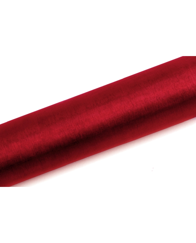 Organza Lisa Rojo 0,16X9M ***OFERTA DTO NO ACUMULABLE