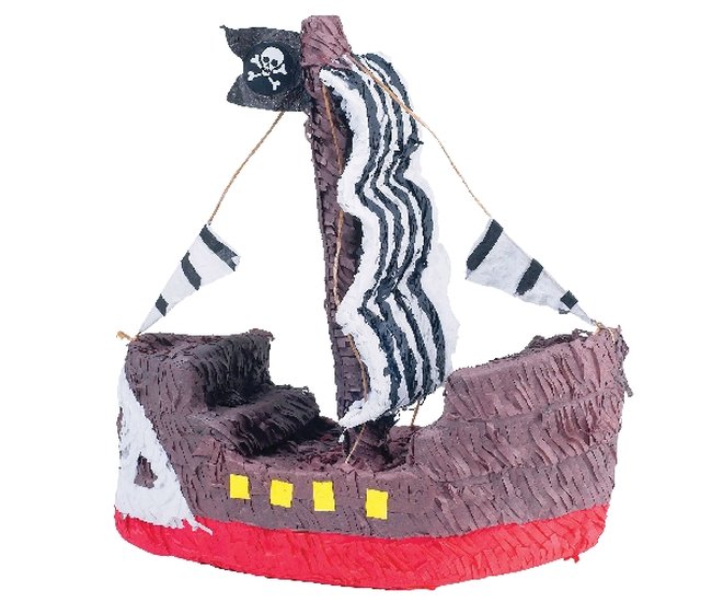 Piñata de Barco Pirata - 40cm de alto