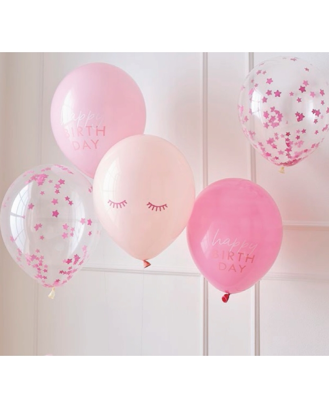 Globos Sesion Belleza H.Bday Y Confeti ***OFERTA DTO NO ACUMULABLE
