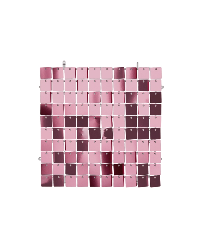 Acc. Fondo Pared Panel 30X30cm Lentejuela Cuadr. Rosa Claro ***OFERTA DTO NO ACUMULABLE