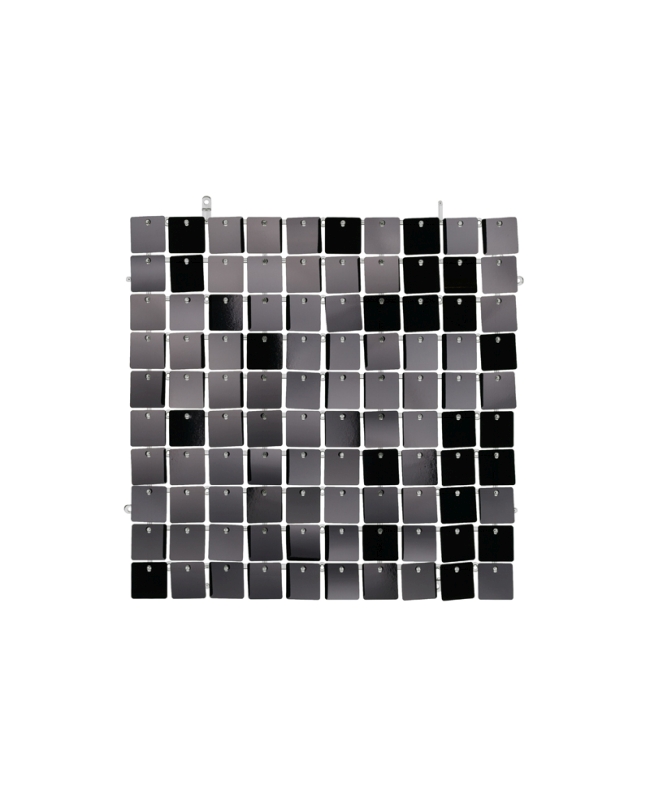 Acc. Fondo Pared Panel 30X30cm Lentejuela Cuadr. Negro ***OFERTA DTO NO ACUMULABLE