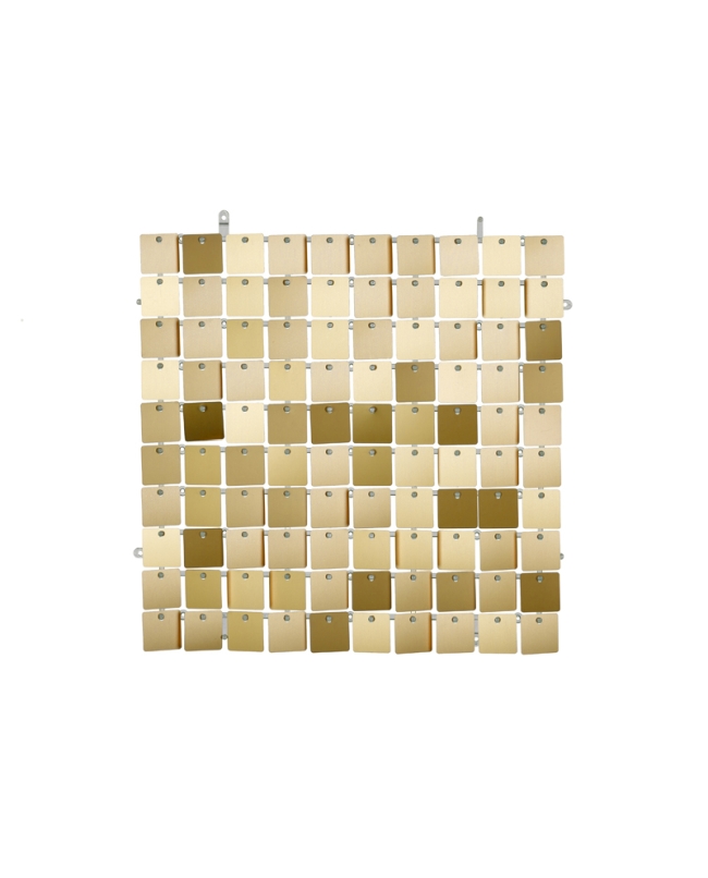 Acc. Fondo Pared Panel 30X30cm Lentejuela Cuadr. Oro Claro ***OFERTA DTO NO ACUMULABLE