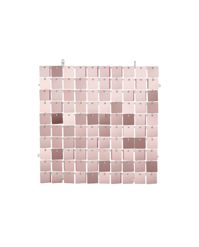 Acc. Fondo Pared Panel 30X30cm Lentejuela Cuadr. Oro Rosa ***OFERTA DTO NO ACUMULABLE