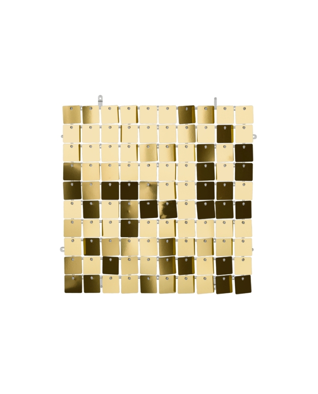 Acc. Fondo Pared Panel 30X30cm Lentejuela Cuadr. Oro Bronce ***OFERTA DTO NO ACUMULABLE
