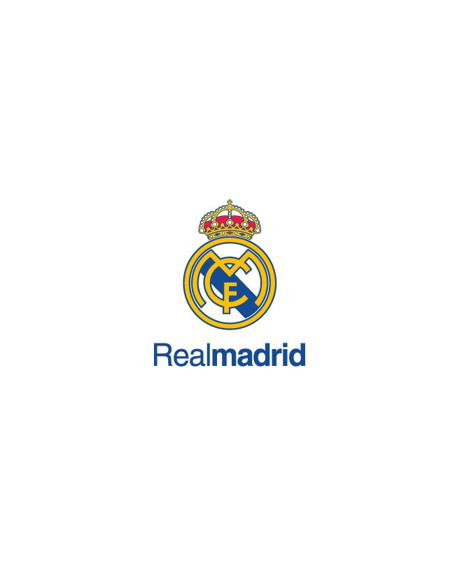 Caja Fiesta REAL MADRID CF 75 Piezas Para 6 Personas (Plato, Vaso, Mantel, Servilleta, Cubiertos, Centro de Mesa, Espantasuegras, Aplaudidores y Guirnalda) ***OFERTA DTO NO ACUMULABLE - RESERVA PARA LLEGADA MARZO 2026 