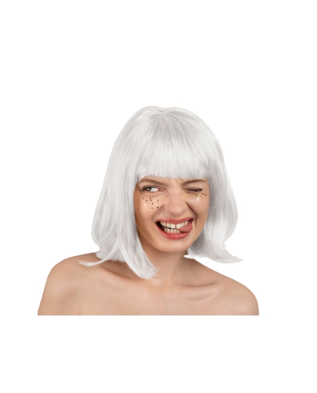 Peluca Cleopatra Blanca ***OFERTA DTO NO ACUMULABLE