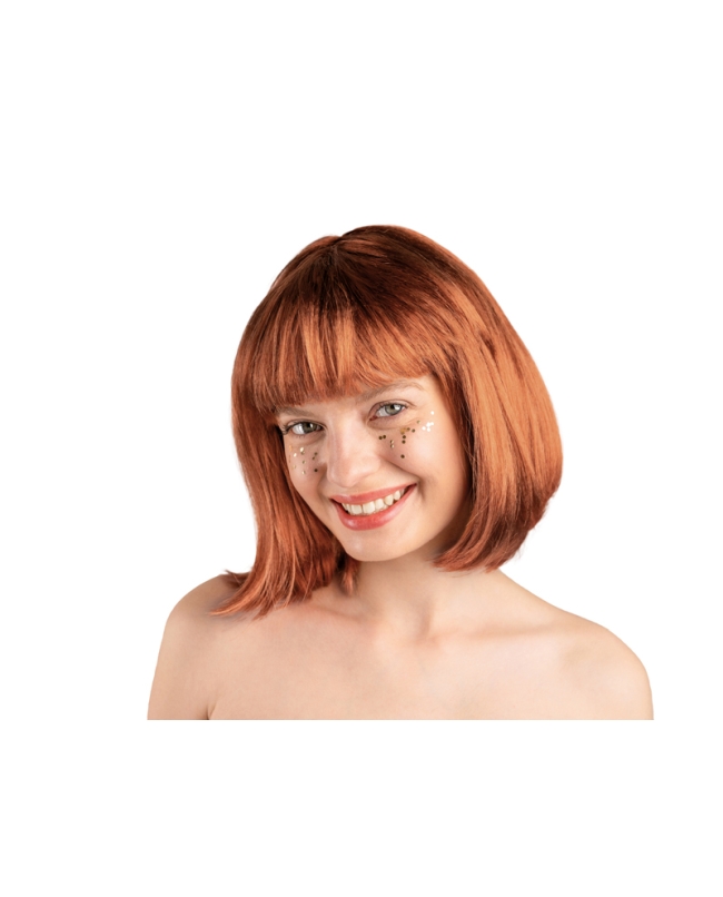 Peluca Cleopatra Pelirrojo/Naranja ***OFERTA DTO NO ACUMULABLE