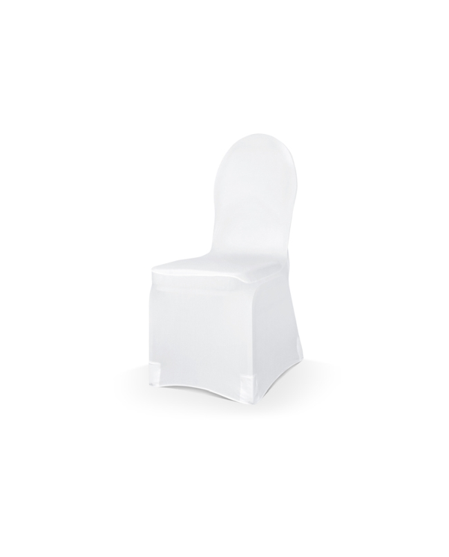 Funda Silla Blanco Mate Tejido Elastico ***OFERTA DTO NO ACUMULABLE