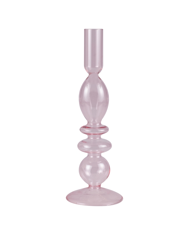 Candelabro Cristal Rosa ***OFERTA DTO NO ACUMULABLE