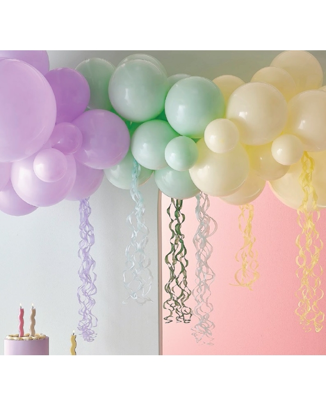 Kit Globos Latex Para Arco Y Serpentinas Pastel ***OFERTA DTO NO ACUMULABLE