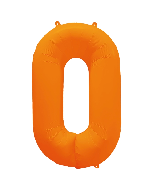 Rm Forma Numero 0 Naranja Neon 86X70cm 