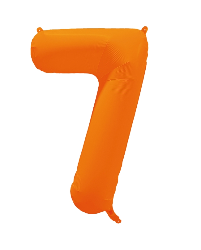 Rm Forma Numero 7 Naranja Neon 86X70cm ***OFERTA DTO NO ACUMULABLE