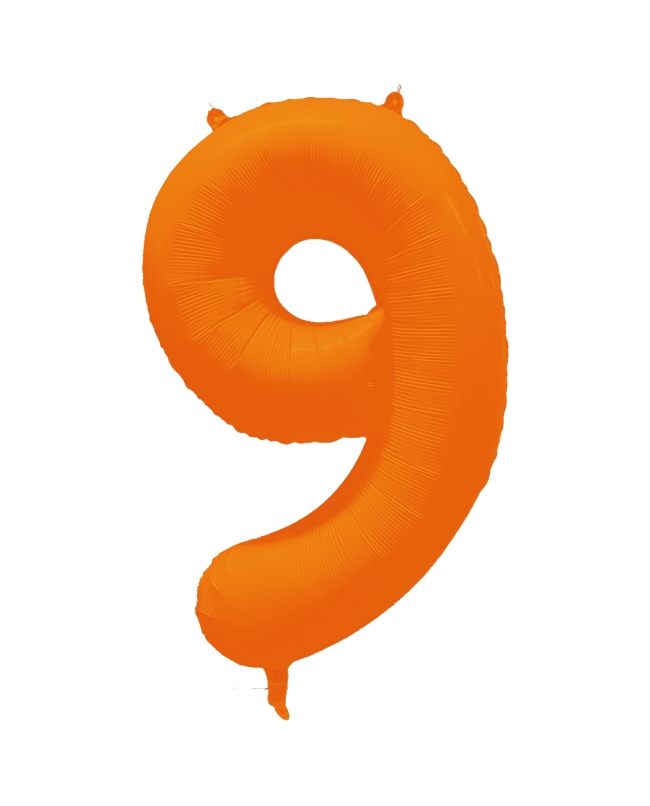 Rm Forma Numero 9 Naranja Neon 86X70cm ***OFERTA DTO NO ACUMULABLE