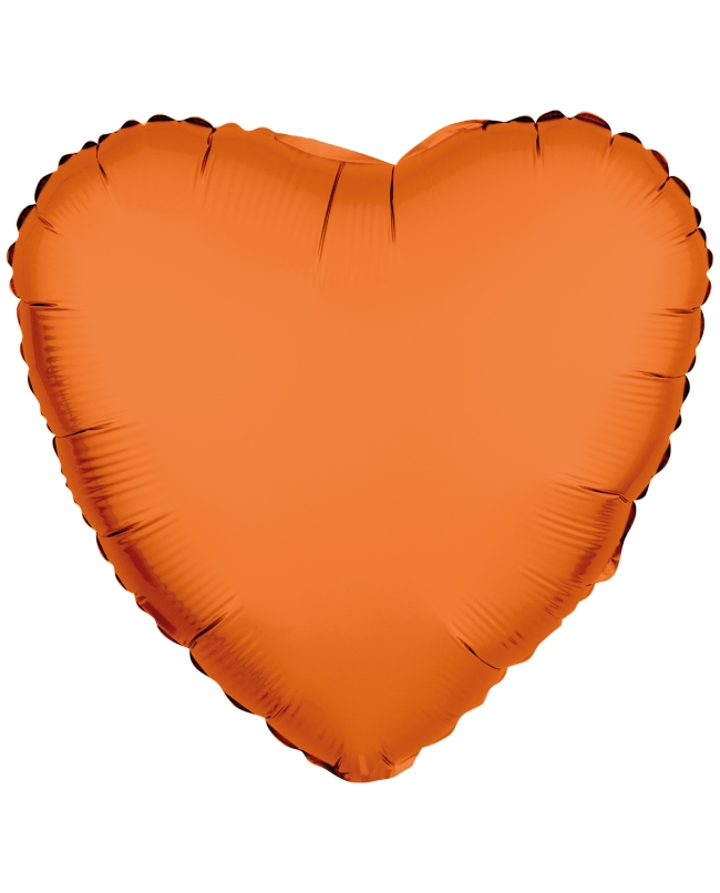 18/43cm Corazon Naranja Neon 