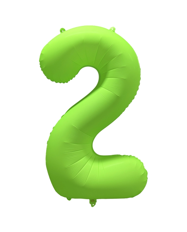 Rm Forma Numero 2 Verde Neon 86X70cm ***OFERTA DTO NO ACUMULABLE