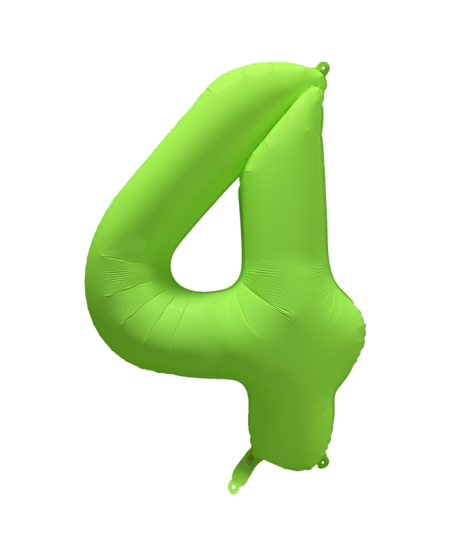 Rm Forma Numero 4 Verde Neon 86X70cm ***OFERTA DTO NO ACUMULABLE