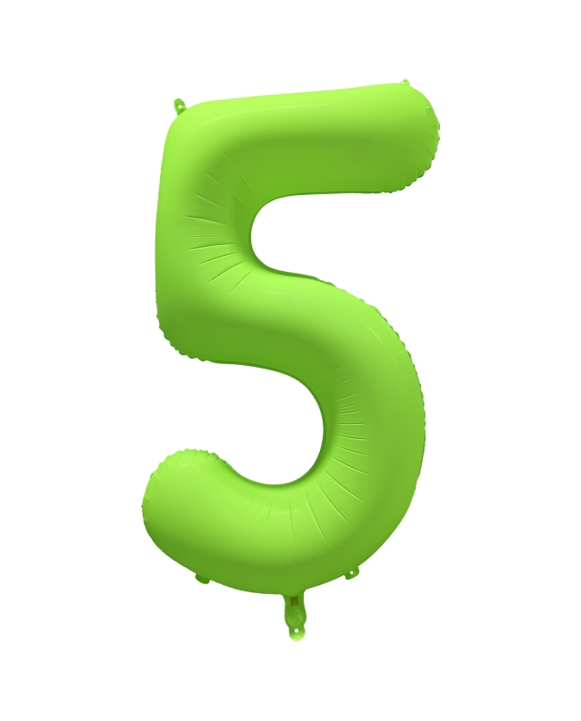 Rm Forma Numero 5 Verde Neon 86X70cm ***OFERTA DTO NO ACUMULABLE