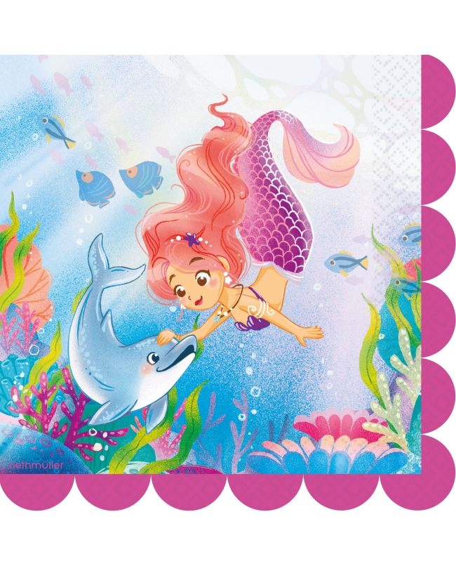 Servilletas 33X33 Oceano Magico