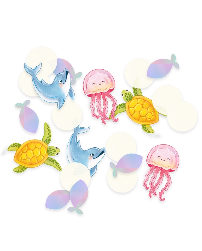 Confeti Papel Oceano Magico 14G