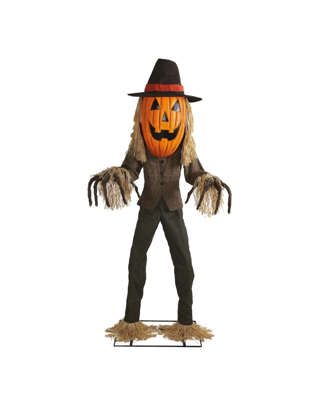 Animatronic Pie Cabeza Grande Jack O Lantern 182cm