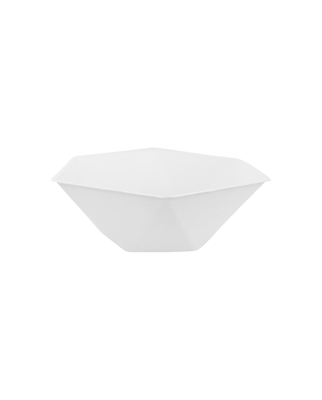 Bowls Hexag. 15.8X13.7cm Vert Decor Blanco