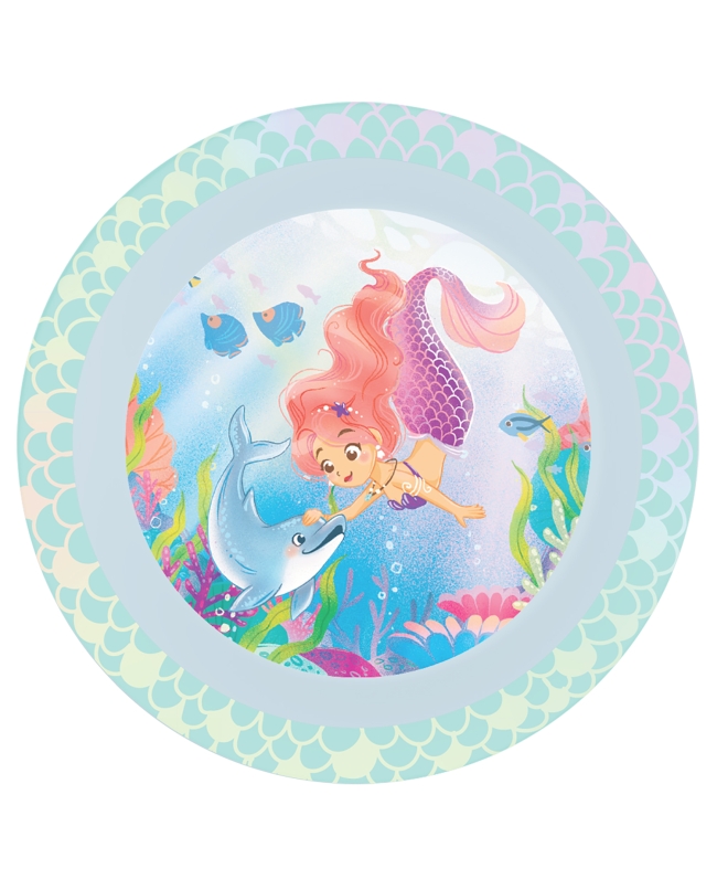Platos Plastico 21,2cm Reutilizables Oceano Magico