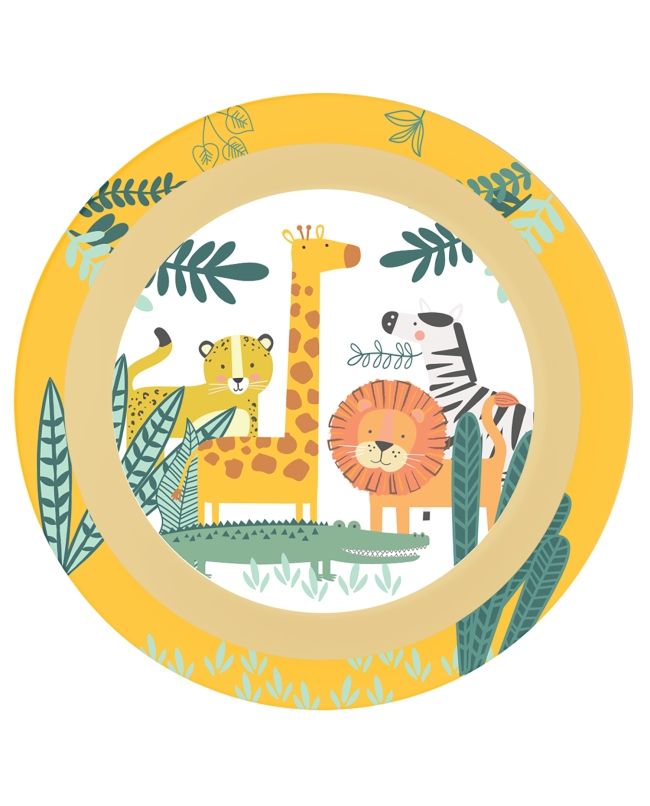 Platos Plastico 21,2cm Reutilizables Jungla