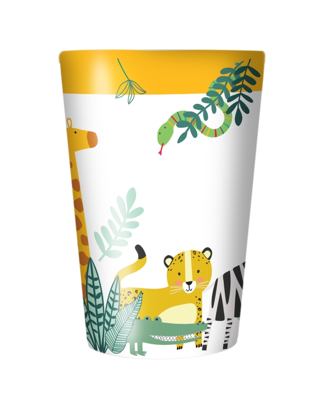 Vasos Plast 430ml Reutilizables Jungla