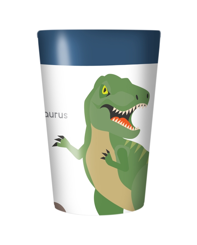 Vasos Plast 430ml Reutilizables Dino