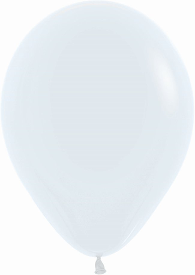 Globo Latex R12 Sempertex Fashion Solido Blanco 30cm En Bolsa De 12 Unidades