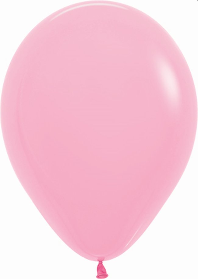 Globo Latex R12 Sempertex Fashion Solido Rosado 30cm En Bolsa De 12 Unidades