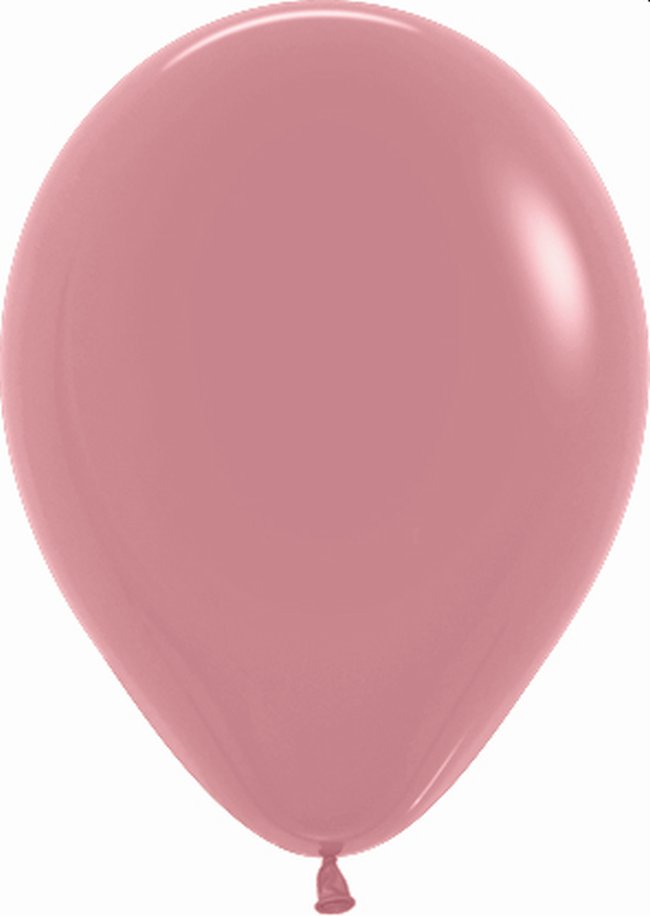 Globo Latex R12 Sempertex Fashion Solido Rosa Palo 30cm En Bolsa De 12 Unidades