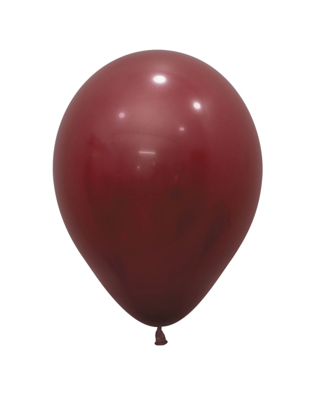 Globo Latex R12 Sempertex Fashion Solido Merlot 30cm En Bolsa De 12 Unidades