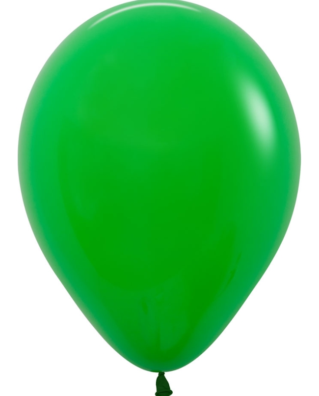 Globo Latex R12 Sempertex Fashion Solido Verde Trebol 30cm En Bolsa De 50 Unidades