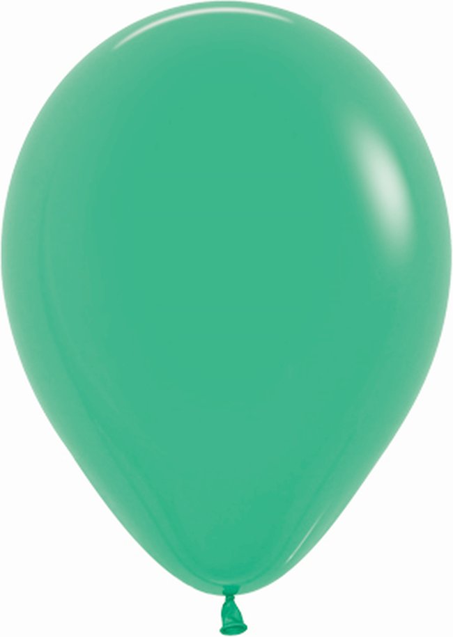 Globo Latex R12 Sempertex Fashion Solido Verde 30cm En Bolsa De 12 Unidades