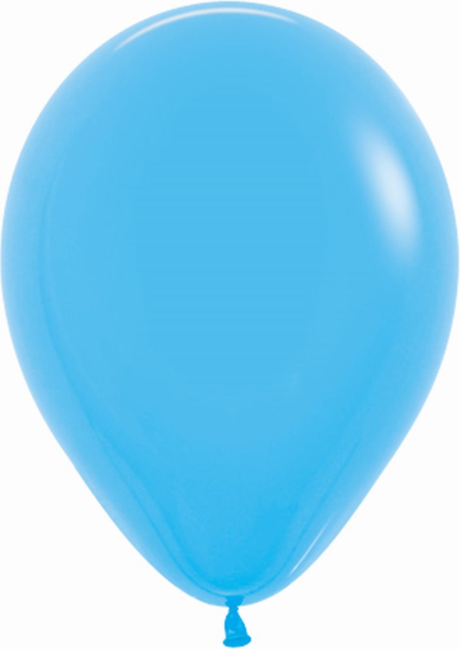 Globo Latex R12 Sempertex Fashion Solido Azul 30cm En Bolsa De 50 Unidades