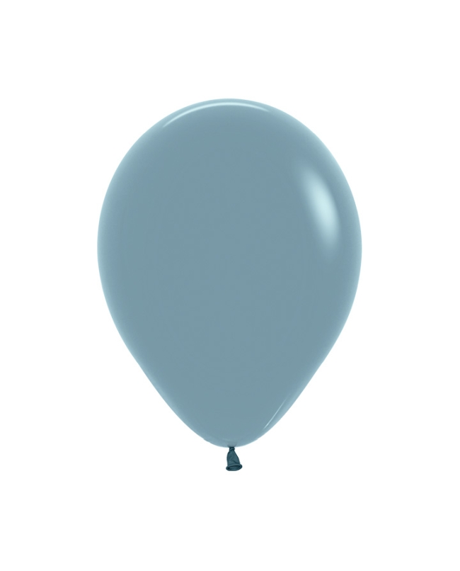 Globo Latex R12 Sempertex Pastel Dusk Azul 30cm En Bolsa De 12 Unidades