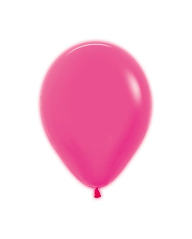 Globo Latex R12 Sempertex Neon Fucsia 30cm En Bolsa De 50 Unidades