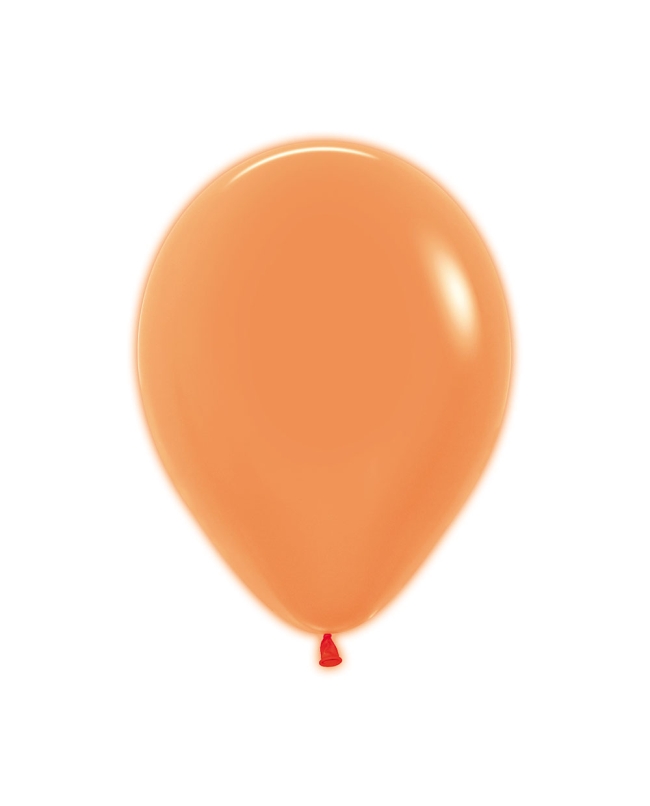 Globo Latex R12 Sempertex Neon Naranja 30cm En Bolsa De 50 Unidades