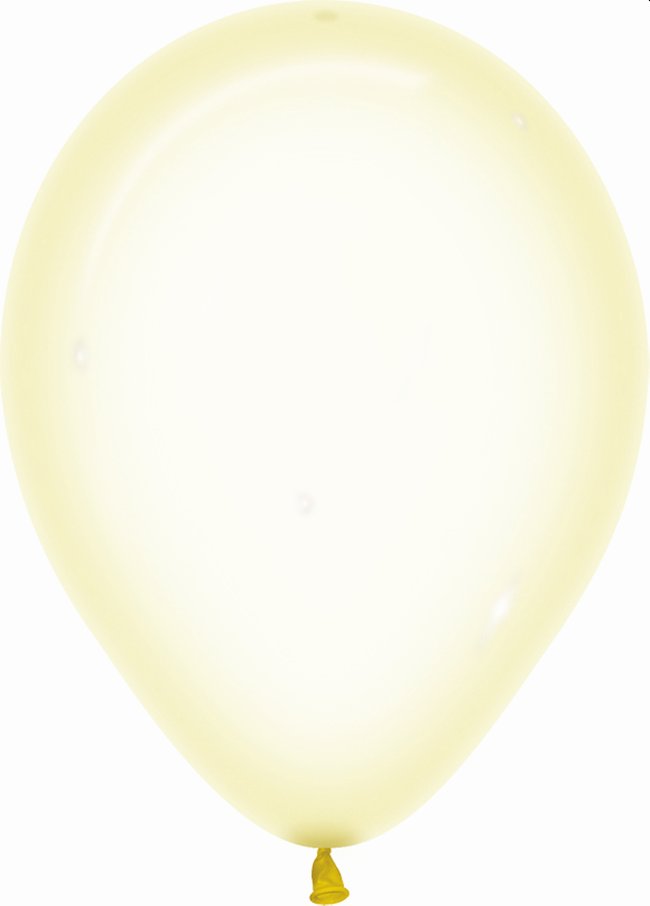 Globo Latex R12 Sempertex Cristal Pastel Amarillo 30cm