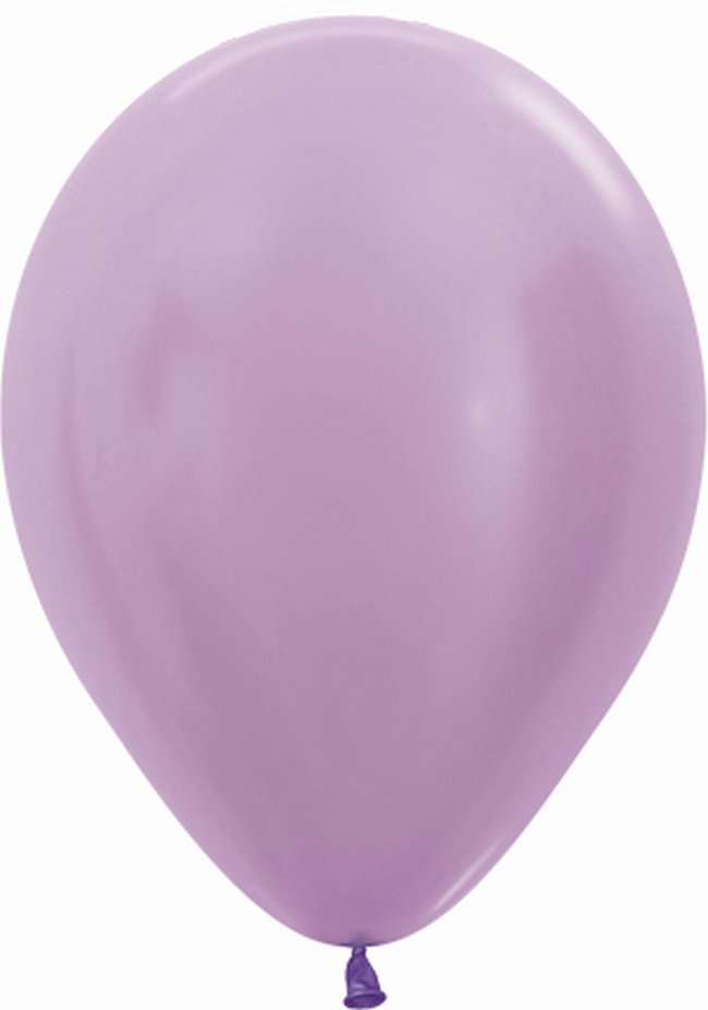 Globo Latex R12 Sempertex Satin Lila 30cm En Bolsa De 12 Unidades