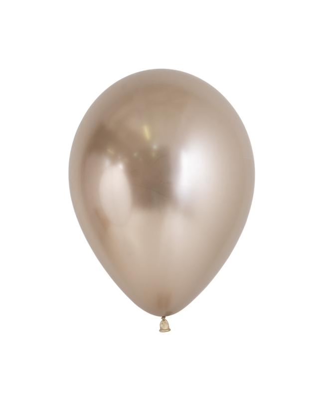 Globo Latex R12 Sempertex Reflex Champagne 30cm En Bolsa De 50 Unidades