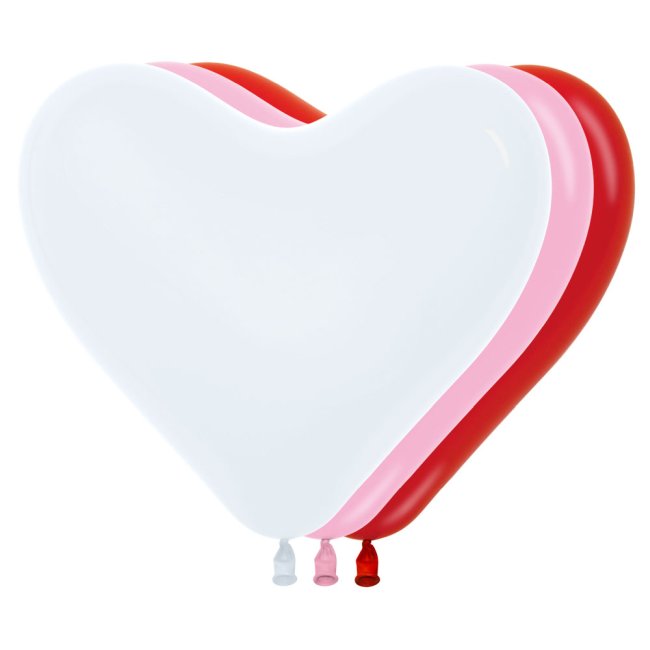 Globo Latex Forma Corazon Surtido 005, 009, 015 - 30cm