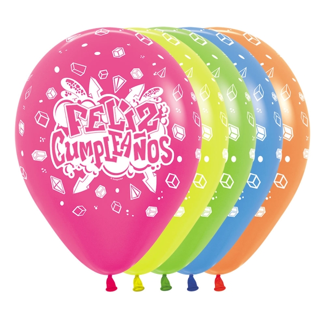 Globo Latex R12 Sempertex Neon Surtido F. Cumpleaños Urban 30cm - 212 220 230 240 261