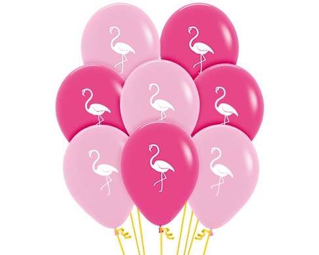 Globo Latex R12 Sempertex Fashion Solido Flamingo 009-012 - 2 Caras 30cm