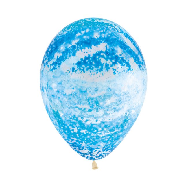 Globo Latex R12 Cristal Graffiti Cielo 30cm***OFERTA DTO NO ACUMULABLE