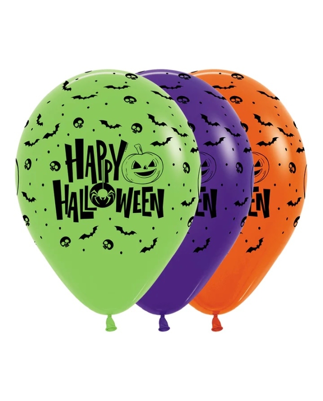 Globo Latex R12 Sempertex Fashion Solido Halloween Noche 031-051-061 30cm***OFERTA DTO NO ACUMULABLE