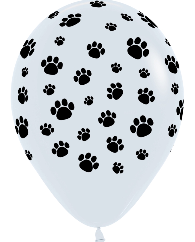 Globo Latex R12 Sempertex Fashion Huellitas Mascotas 30cm