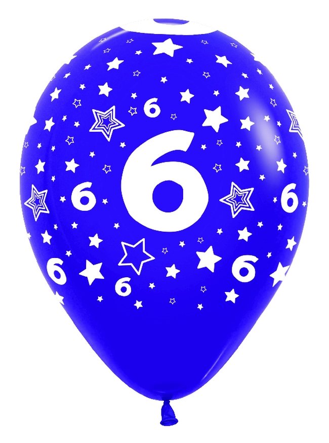 Globo Latex R12 Sempertex Surtido Colores Numero 6 30cm