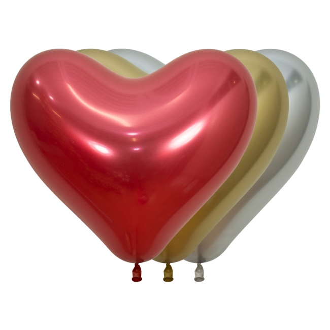 Globo Latex R14 Sempertex Forma Corazon Reflex Surtido 915-970-981 35cm BOLSAS DE 12